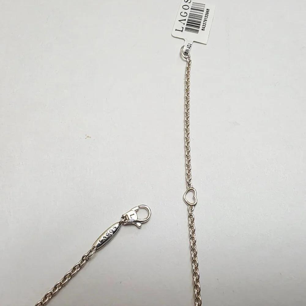 Lagos Rittenhouse Five Station White Topaz Necklace - Picture 9 of 16